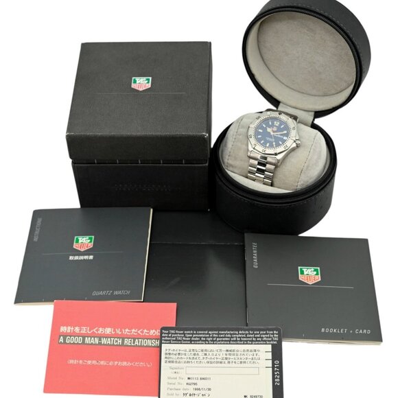 Tag Heuer 38mm Men's 2000 Series Blue "Mild Seven" Dial Watch B+P! Ref: WK1113! - Picture 11 of 11